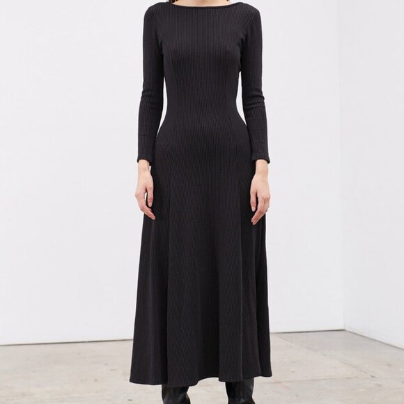 Mara Hoffman Dresses & Skirts - GUC Mara Hoffman Gwyneth knit dress in black rib (Sz XL)